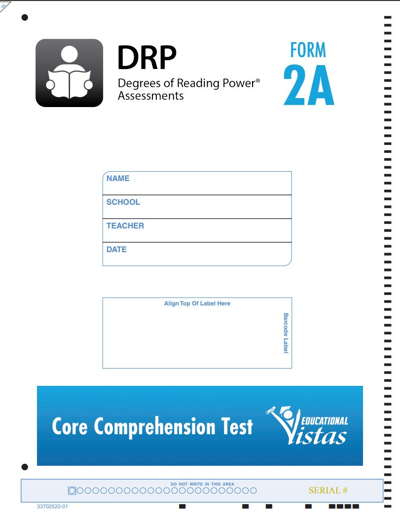 Degrees of Reading Power Form 2A Test Booklet: 2nd Grade