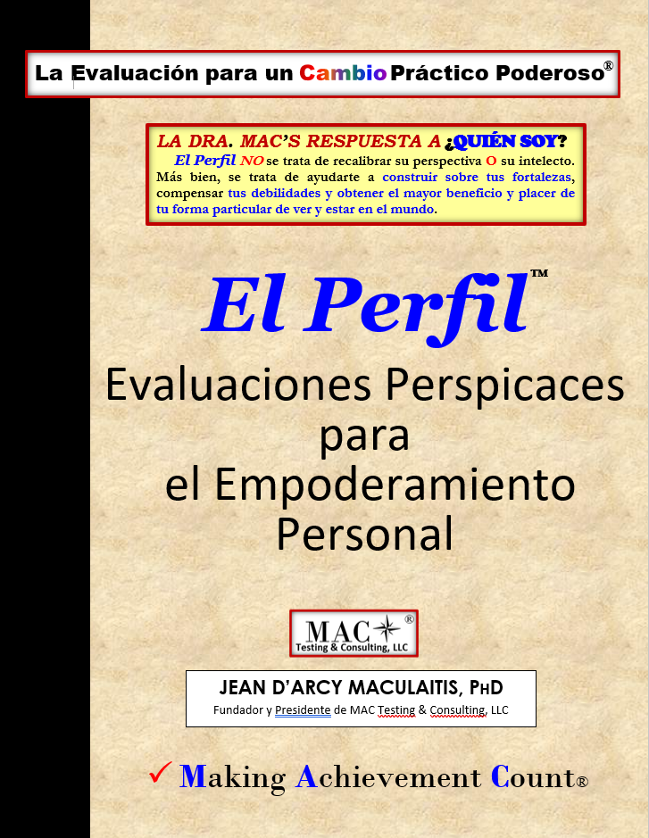 El Perfil-Evaluaciones Perspicaces para el Empoderamiento Personal