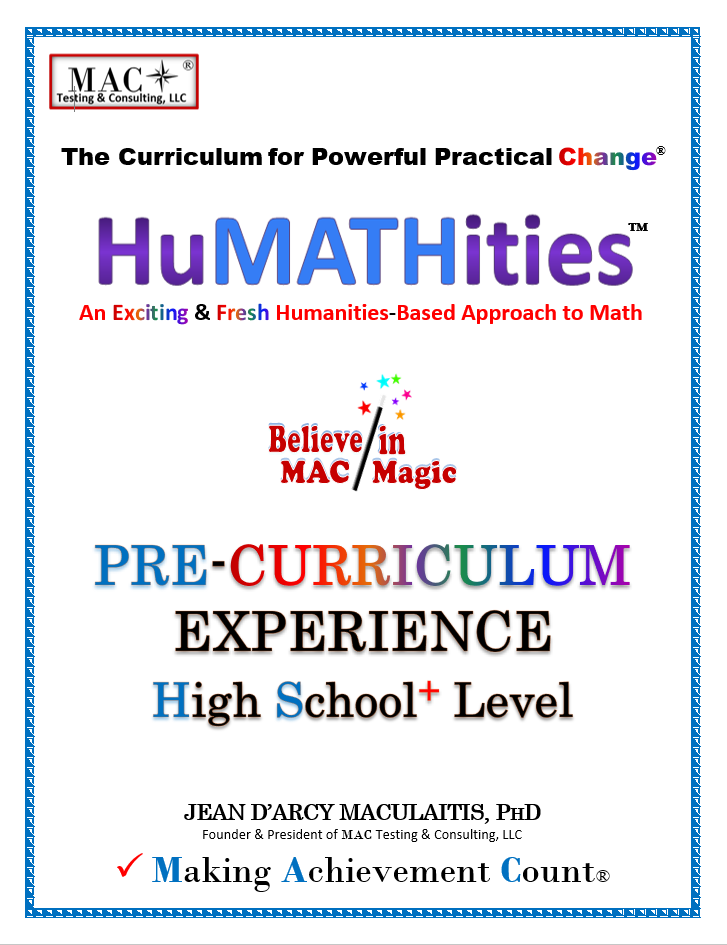 HuMATHities Pre-Curriculum Experience-High School
