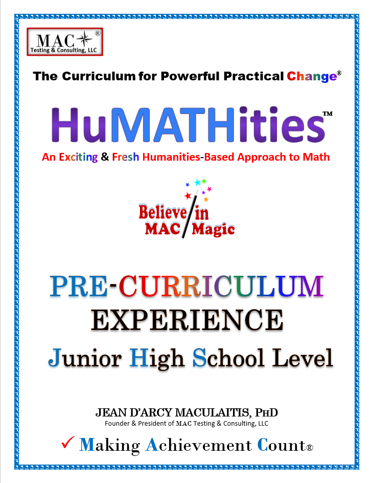HuMATHities Pre-Curriculum Experience-Junior High School