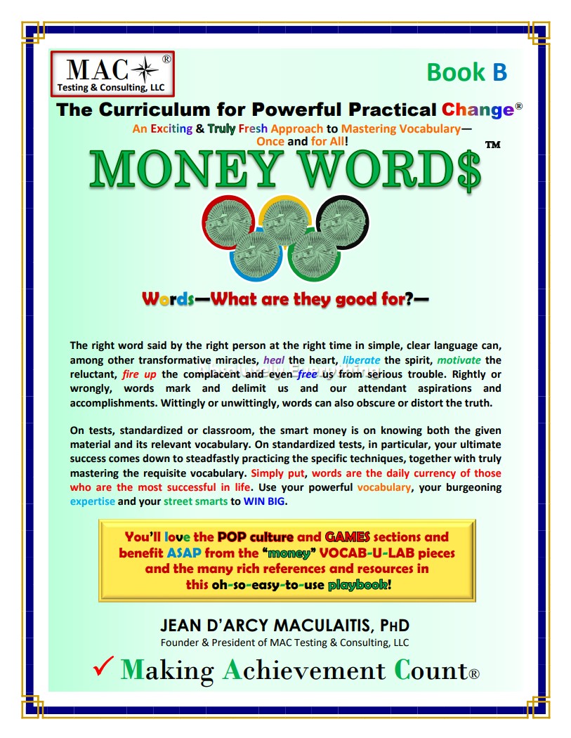 Money Word$ Book B